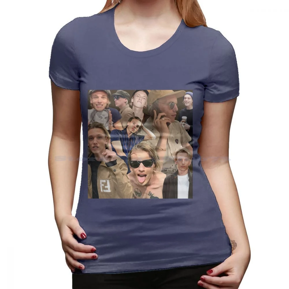 thumbnail image 1 of Jamie Campbell Bower Collage T Shirt 100% Cotton Tee Things Stranger Actor Man Vecna 001 Villian The Mortal Instruments City Of, 1 of 5