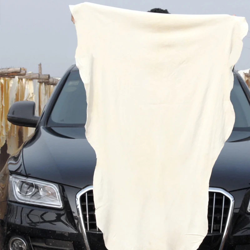 Oversized Deerskin Suede Car Towel for Car Wash Glass Cleaning