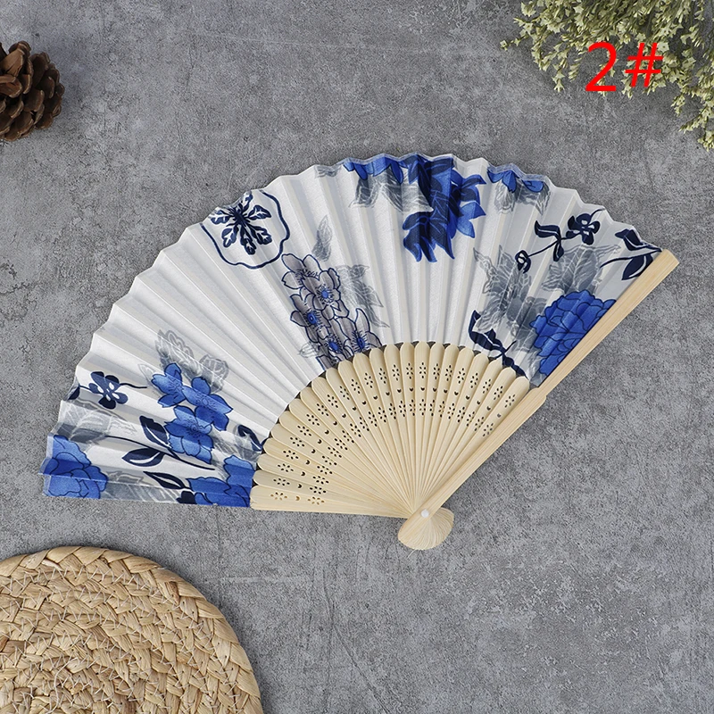 Description Picture 3 of item1PC Original Wooden Hand Flower Bamboo Pocket Fan Decoracion Fiestas Chinese Japanese Folding For Home Decor
