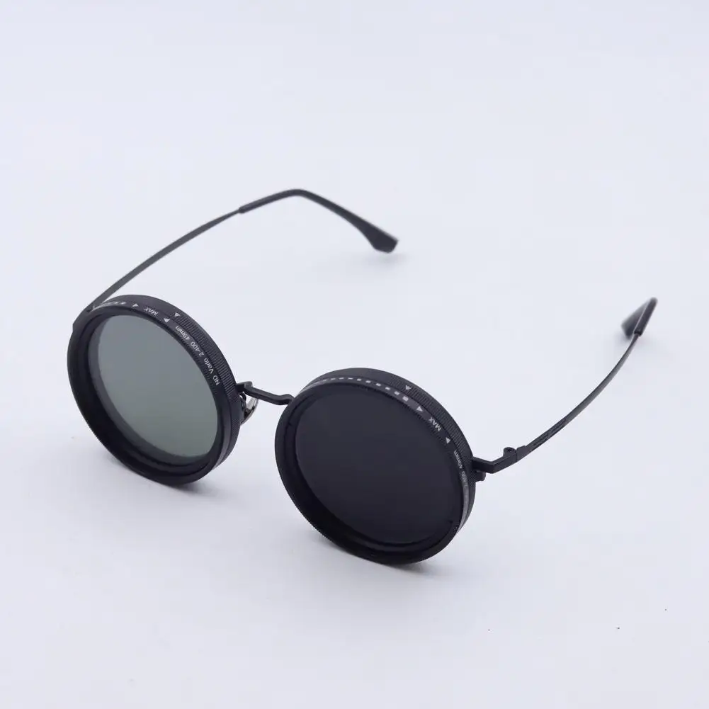 Eye Protection Sunglasses Adjustable Tint Sunglasses with Nd Filter Lenses for Men Round Polarized Glasses with Uv for Beach