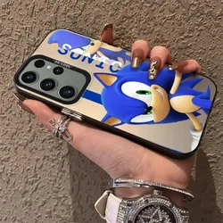 S - Sonics Frosted Acrylic Phone Case for Galaxy M34 (1)