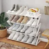 4-Tier Shoe Rack, Small Shoe Rack Organizer, Modern Hallway Shoe Storage, Free Standing Space Saving Shoe Shelf for Apartment 6