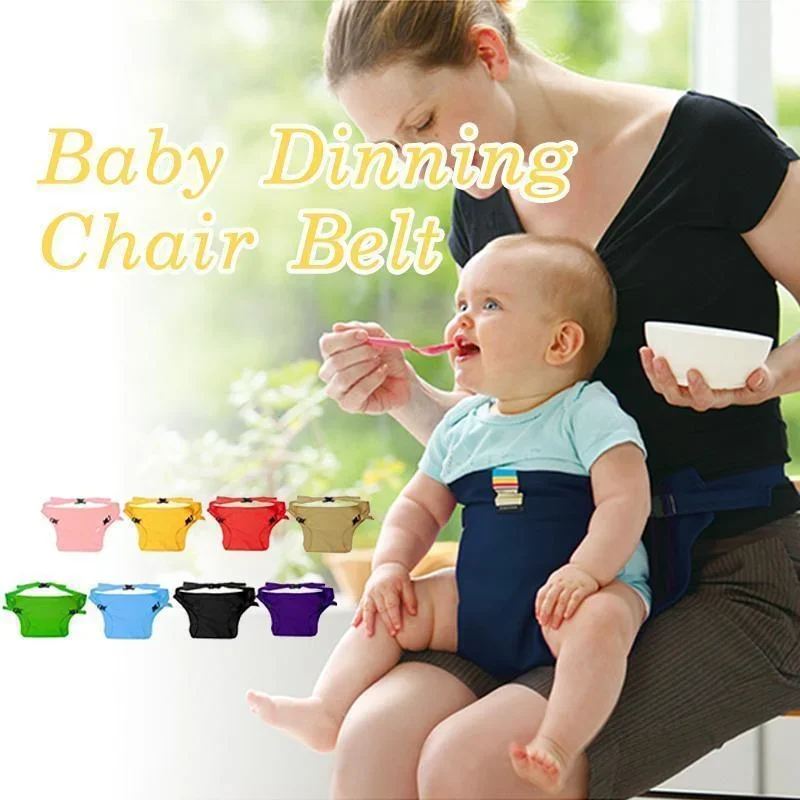 Chaise de salle à manger pliante avec ceinture de sécurité pour bébé, chaise haute avec ceinture d'alimentation, accessoires de voyage pour enfants