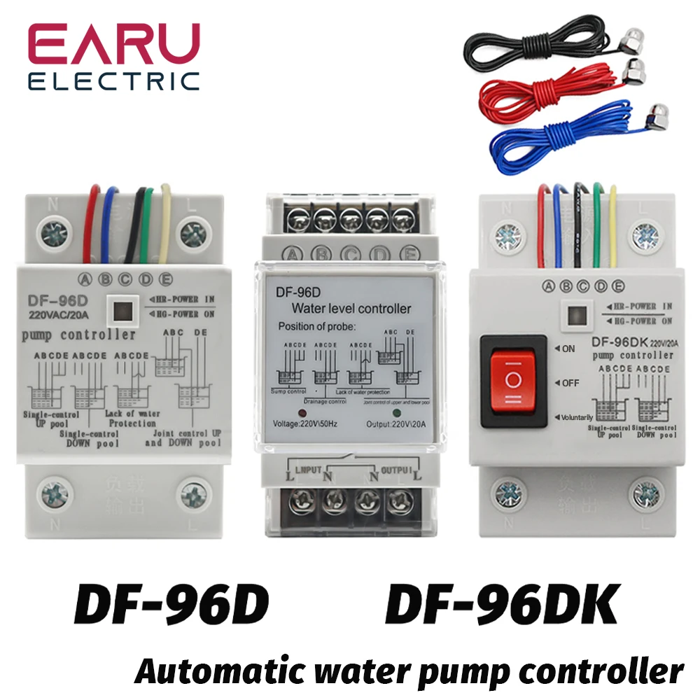 DF-96D DF-96DK Water Level Controller Switch 20A 220V Water Tank Liquid ...