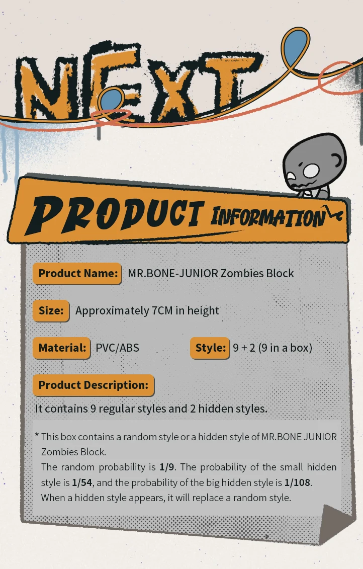 Mr. Bone Junior Zombies Blind Box