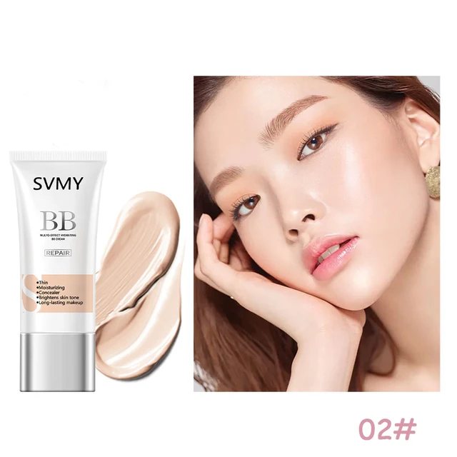 Hydrating Foundation liquid Korean Makeup Base Waterproofing Ivory White Natural Brighten Skin Full Coverage Concealer BB Cream