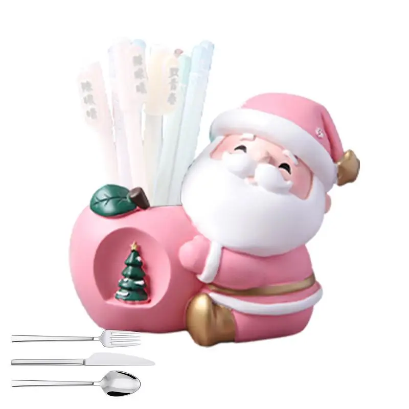 

Мультяшный держатель для ручек с Санта-Клаусом, детская полимерная копилка с Санта-Клаусом, Настольный ящик для хранения, школьные призы, офисные и школьные принадлежности