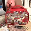Cartoon Cute Kt Cat Makeup Bag Kawaii PVC Transparent Portable Large-Capacity Waterproof Storage Bag Travel Wash Handbag 1