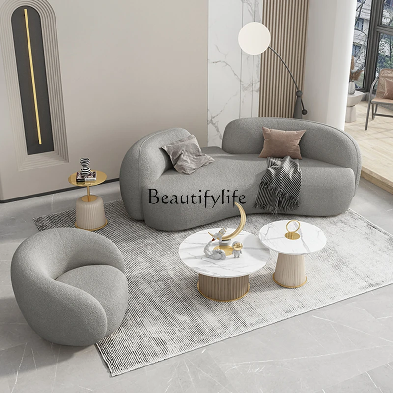 

Скандинавский креативный индивидуальный диван в форме дуги, современный минималистичный магазин одежды, салон красоты B & B