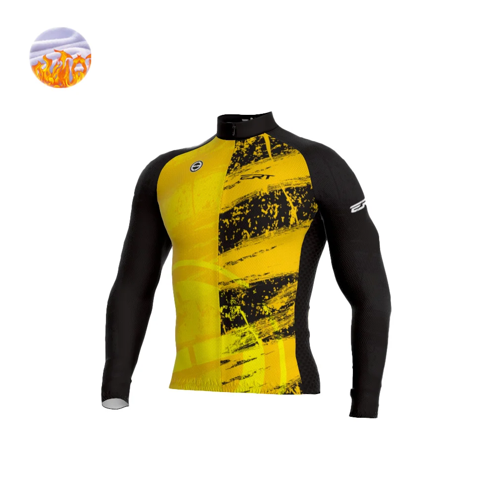 Brazil Ertracing Winter Jacket Thermal Fleece Team Cycling Jacket Long Sleeve Jersey Suit Mtb Road Bike Clothes Ciclismo Hombres