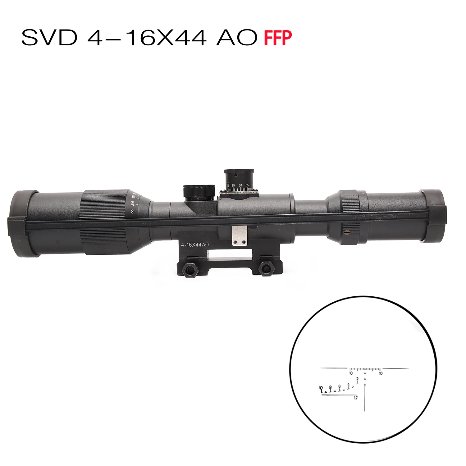 

SVD 4-16x44AO FFP Hunting Rifle Scope Spotting Tactical RiflesScope Optical PCP Air Gun Sight Strongly Shock Proof