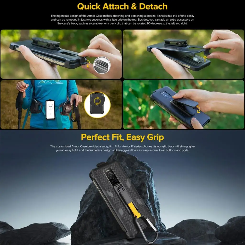 Для Ulefone Armor 17 Pro Ulefone Back Clip чехол для телефона с карабином |  AliExpress