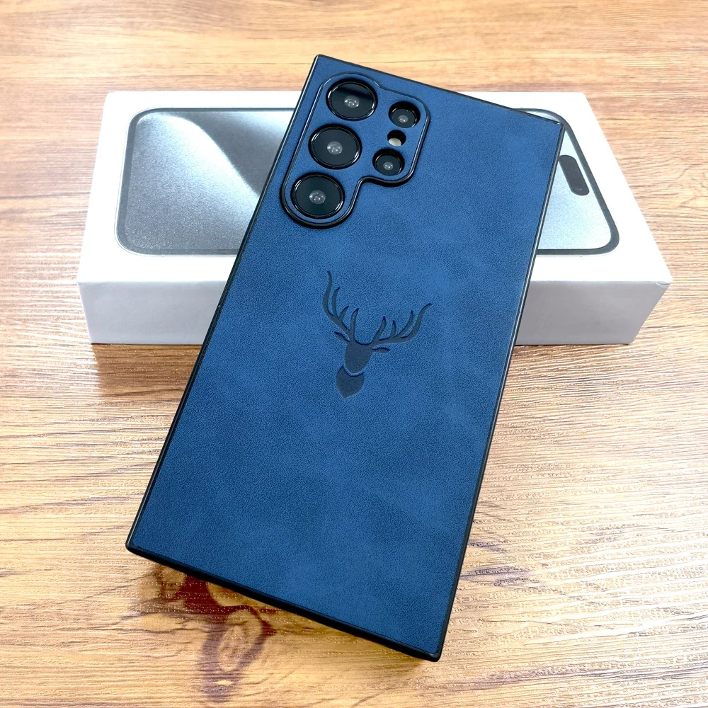 Luxurious Vintage Leather Smartphone Case - Timeless Elegance and Durability