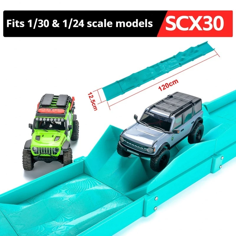 PYFORE 1/30 1/24 RC Crawler Pont Obstacle Off-Road pour SCX30