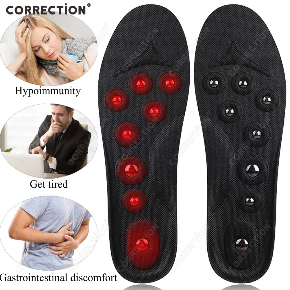 

CORRECTION Magnets Magnetic Massage Insoles Foot Acupressure Shoe Pads Therapy Slimming Insoles for Weight Loss Cutting Pads