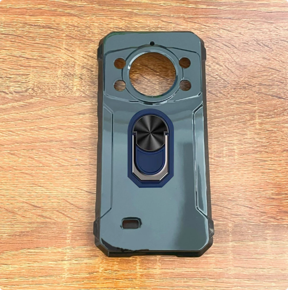 Durable Soft TPU Silicone Case with Back Finger Ring and Bracket