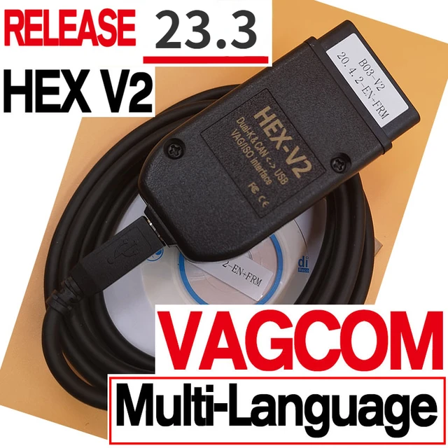 2023 Newest VCDS VAGCOM 23.3.1 VAG COM Popular Vcds Francais Hex V2 FOR VW  for AUDI Skoda Seat Vag French English Atmega162 - AliExpress