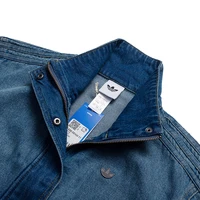 Adidas (Adidas) Trefoil Jacket Veste unisexe en denim pour couple, vêtements de sport coupe-vent, veste décontractée et tendance Ke1072 6