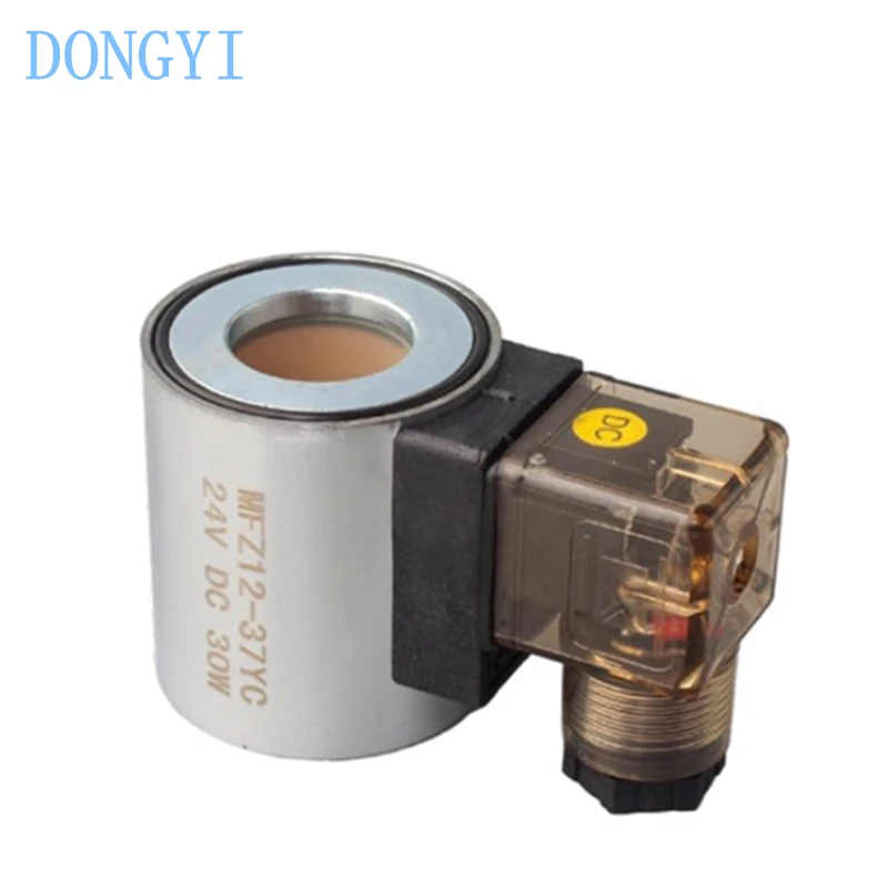 

Hydraulic Solenoid Valve Coil MFB12-37YC MFZ12-37YC 30W AC220V AC110V DC24V DC12V DC48V DC60V Hole Diameter 23mm Height 51mm