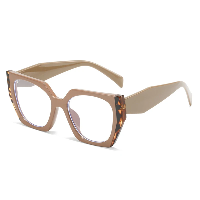 JNPCXI Retro Poligono Cat Eye Occhiali Verdi Fr Donna Moda Doppio Colore Trasparente Anti-Blu Luce Occhiali da Uomo Ottici_voghion.com
