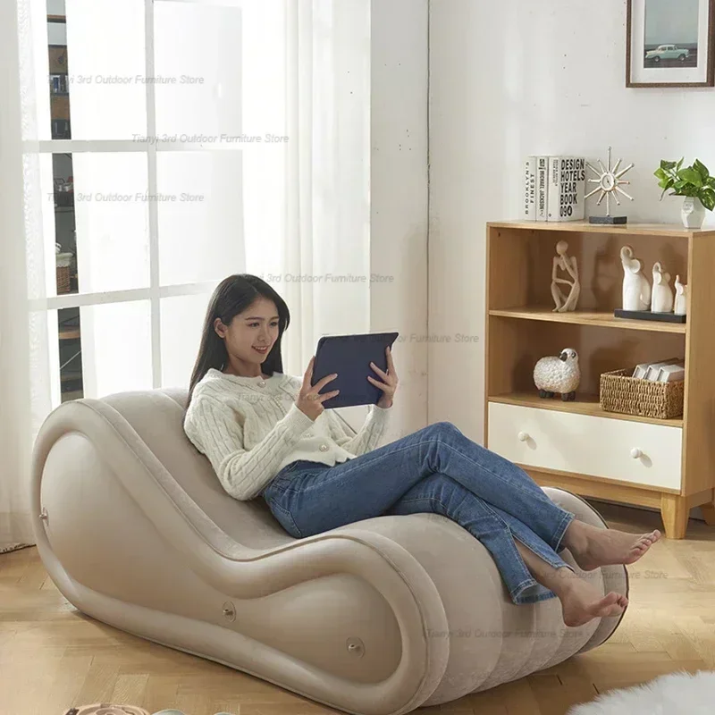 Nordic Easy To Carry Inflatable Seatings Camping Leisurely Modern Inflatable Seating Lazy Person's Outdoor Furniture Divano HBAS