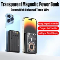 Magnetic Wireless Power Bank  Fast Charging Portable Wireless Charger External Auxiliary Battery Pack for IPhone 16 15