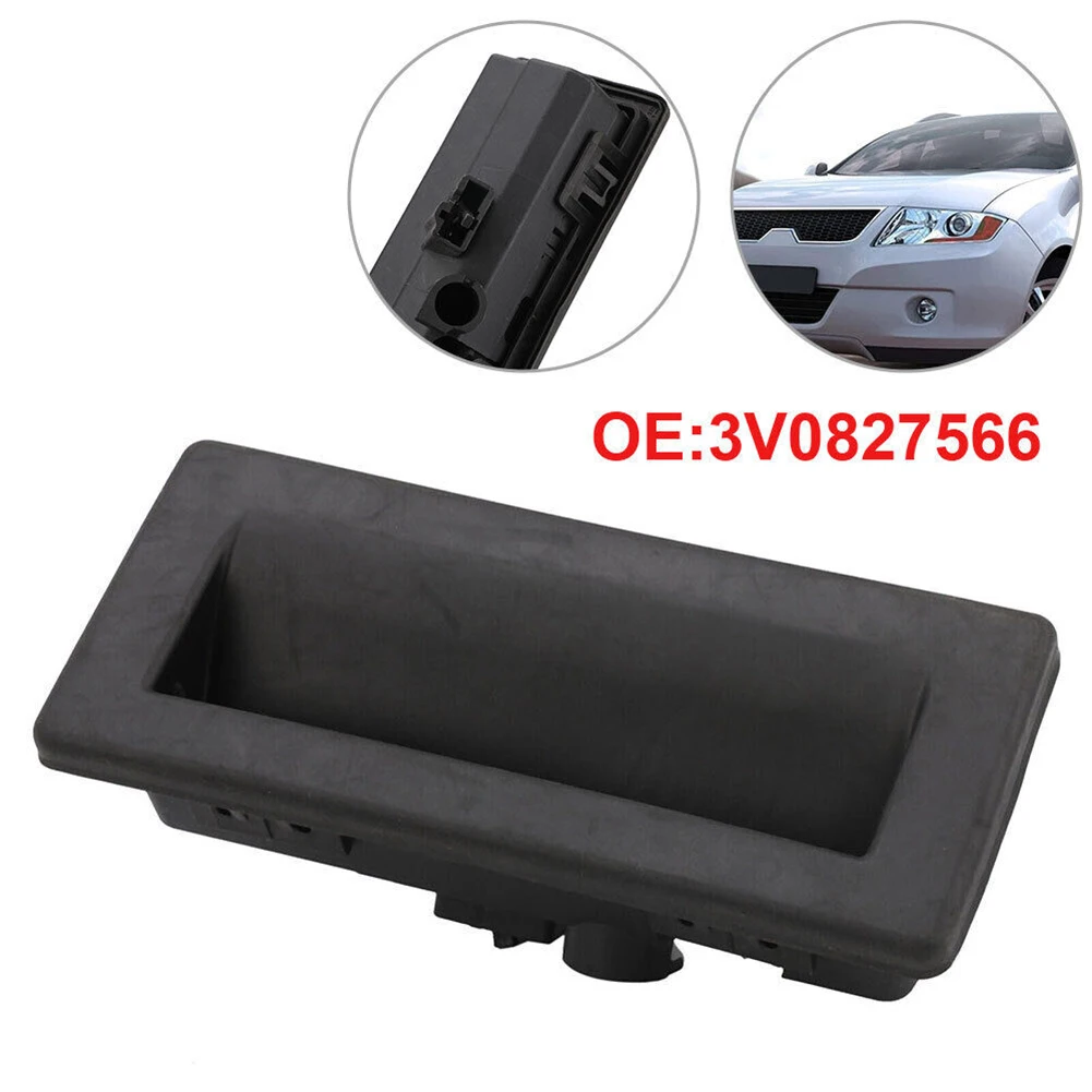 Car Handle Rear Tailgate 3V0827566 Black Easy To Install High