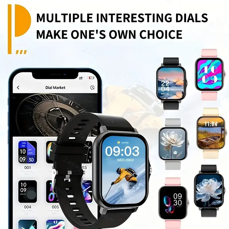 DROPSHIPPING 1.83" Touch Screen Smart Watch, Wireless Call & Music Control, Sports Mode, Compatible with Android & iPhone 3