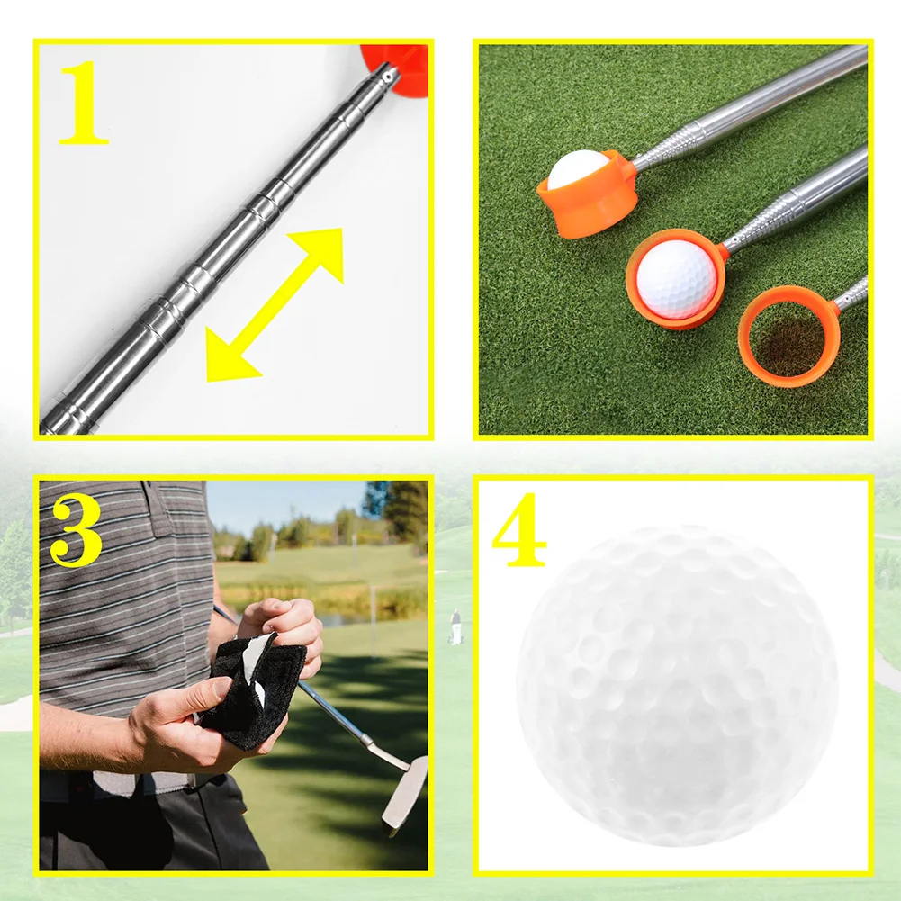 Golf Umbrella with Ball Retriever Extending Handle Sports Shelter 