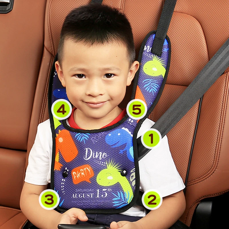 Upgraded Baby Safety Belt Child Seat Belt Adjustment Anti-Neck Safety Shoulder Positioner Portable Auto Interior Seat Padding