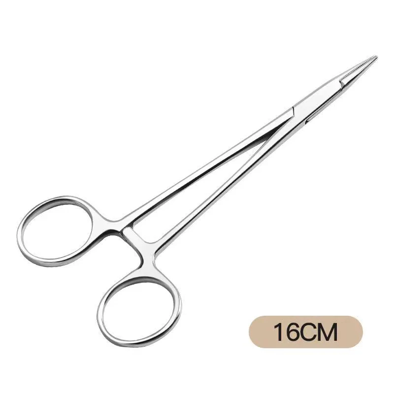 12.5/14/16/18cm Stainless Steel Surgical Handle Needle Clamp Suture Needle Holder Forceps farm Animal Veterinary Instruments 6