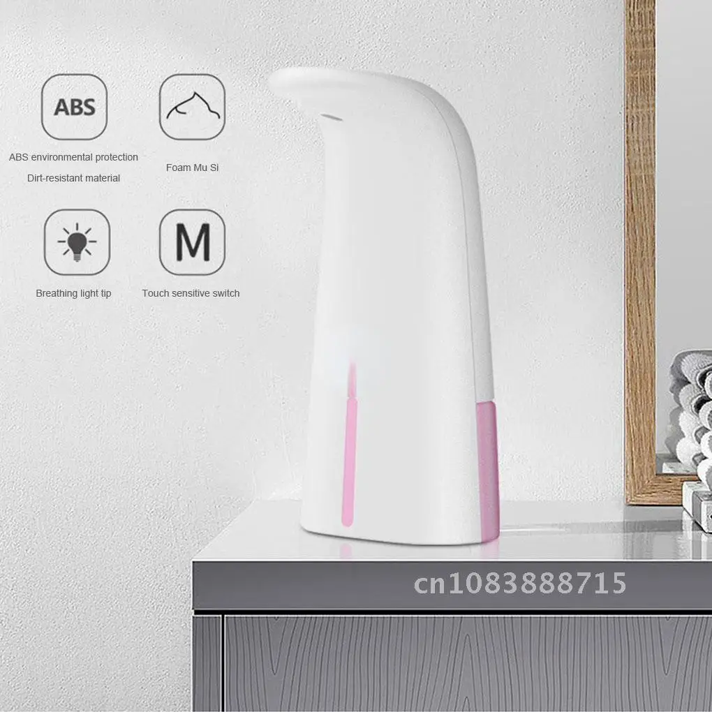 

Automatic Touchless 250ml Waterproof Soap Dispenser Foaming Hand Washing Device More Safe And Health Bathroom Kitchen
