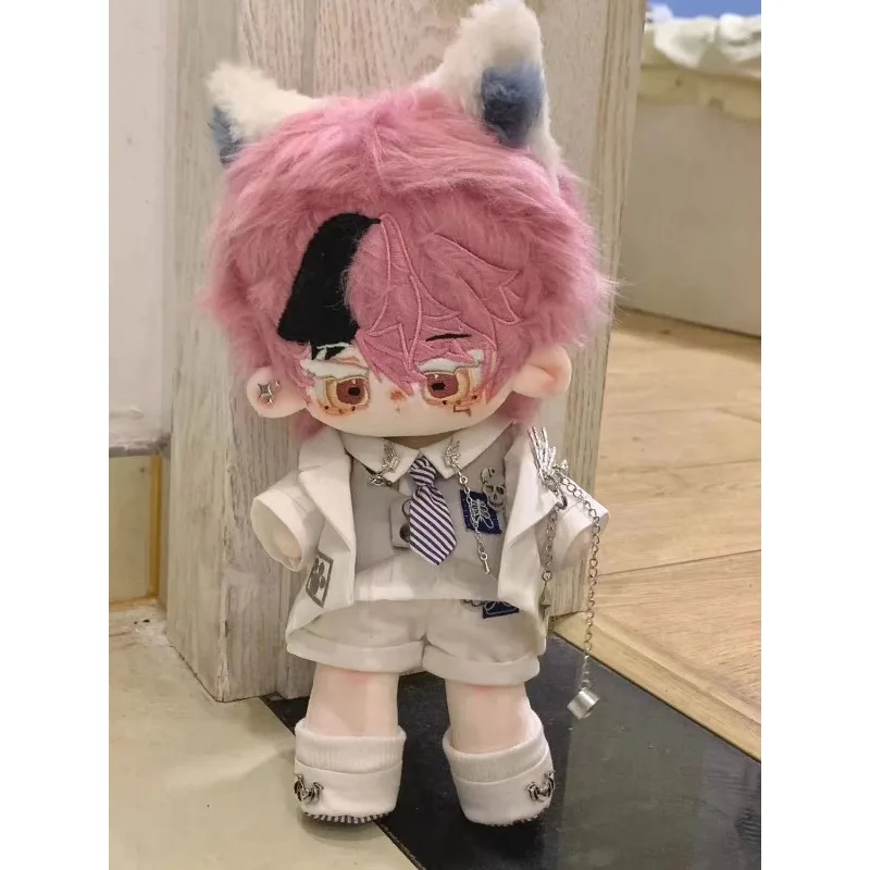 20cm Cool Handsome Street Uniform Coat Shirts Vest Shorts Clothes Outfits 20cm Plush Stuffed Doll Accessories Outfits Gif 2