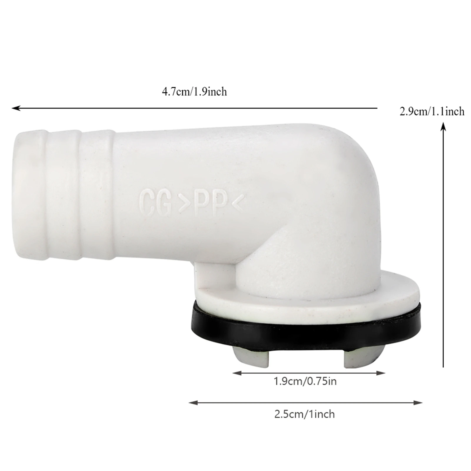 Right-angel Conditioner Drain Outlet Connector Overflow Joints Water Pipe Drain Fittings Conditioning Drainage Tool air conditioner parts air conditioning accessories air conditioner connector