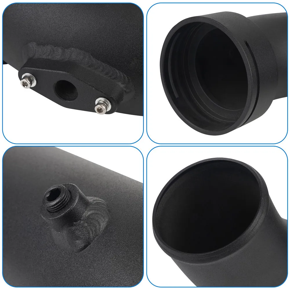 흡기 터보 충전 알루미늄 파이프, BMW N55 135i 335i E92 E93 E82 xDrive 2011-2012 IP-1013-BK, 3 인치