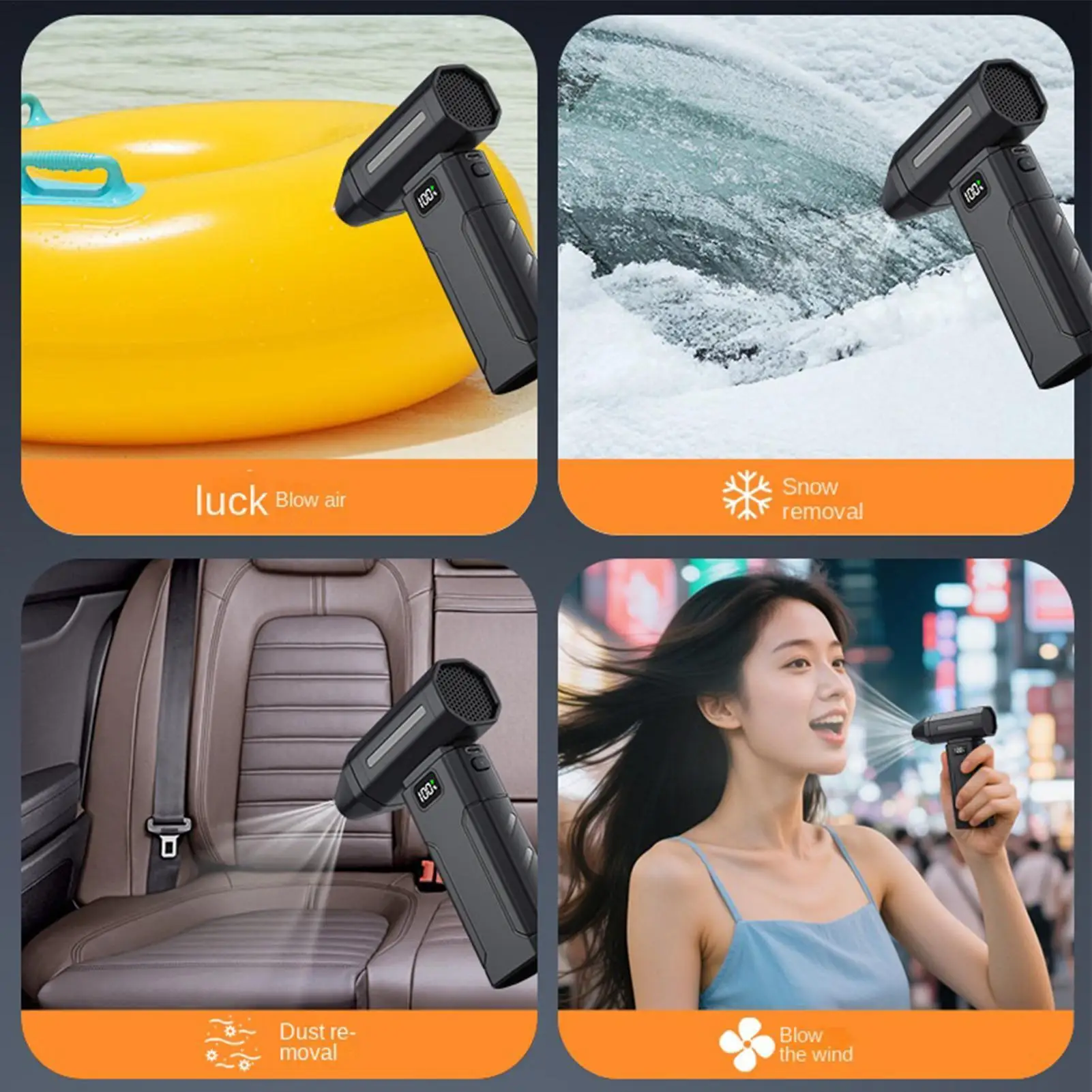 압축 공기 먼지 제거기 6000mAh 충전식 100000RPM 먼지 제거 도구 전자제품 컴퓨터 가정용 휴대용 먼지 송풍기 팬