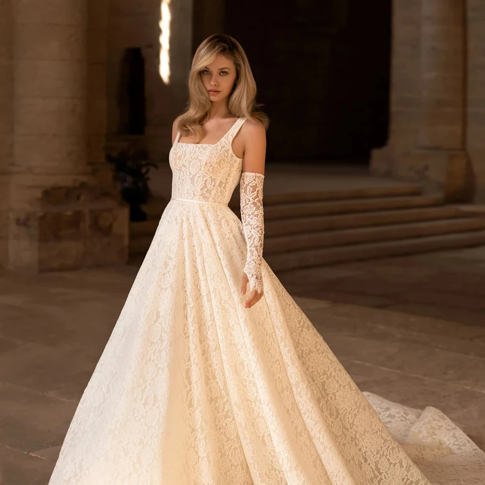 

Elegant Sweetheart Wedding Dresses For Woman Puffy Full Sleeves Side Silt Bridal Gowns Soft Tulles 2024 New vestidos de noviaEl