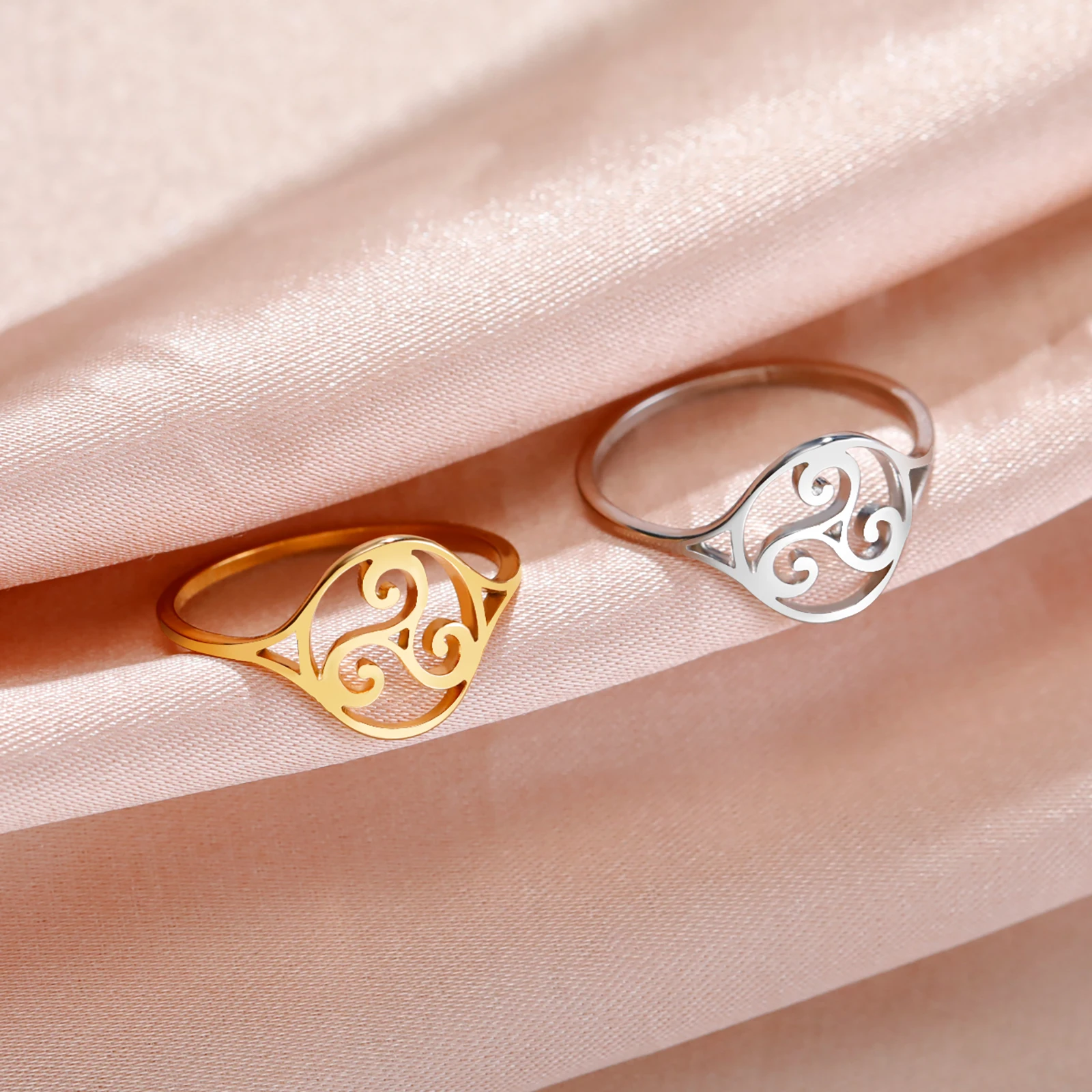 Anillos Vintage Para Hombr, Joyería De Acero Inoxidable, Anillo De