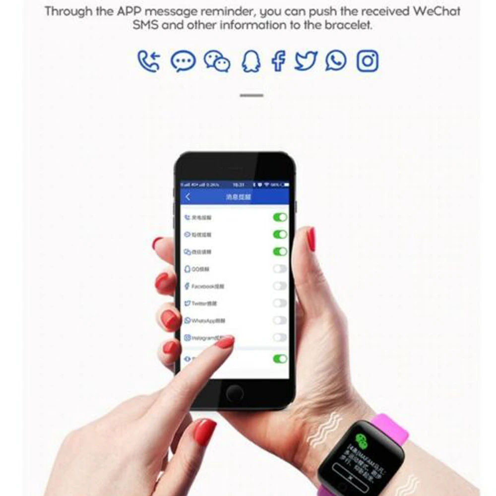 

D13 Smart Watch 116 Plus Smart Bracelet Fitness Tracker Blood Pressure Fitness Band Sports Smart Wristband Heart Rate Smartwatch
