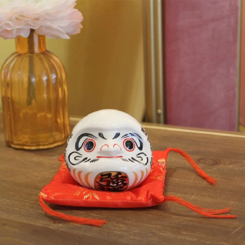 VOSAREA 4 Pcs Japanese Ornaments Desk Topper Daruma Dolls Daruma Doll Toys  Japanese Goods Luck Doll Daruma Dolls Car Toys Japanese Household Items