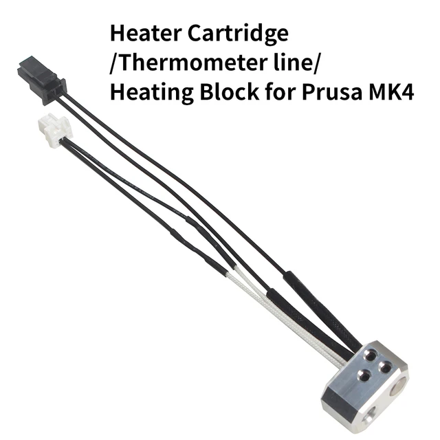 Hotend - Kit Para Impresora 3D Prusa MK4/XL, 24 V, 40 W, Kit De Cobre De Titanio Dividido En Tubo De Garganta De Aluminio, Cabezal De Impresora Con 1 Boquilla Endurecida Extra