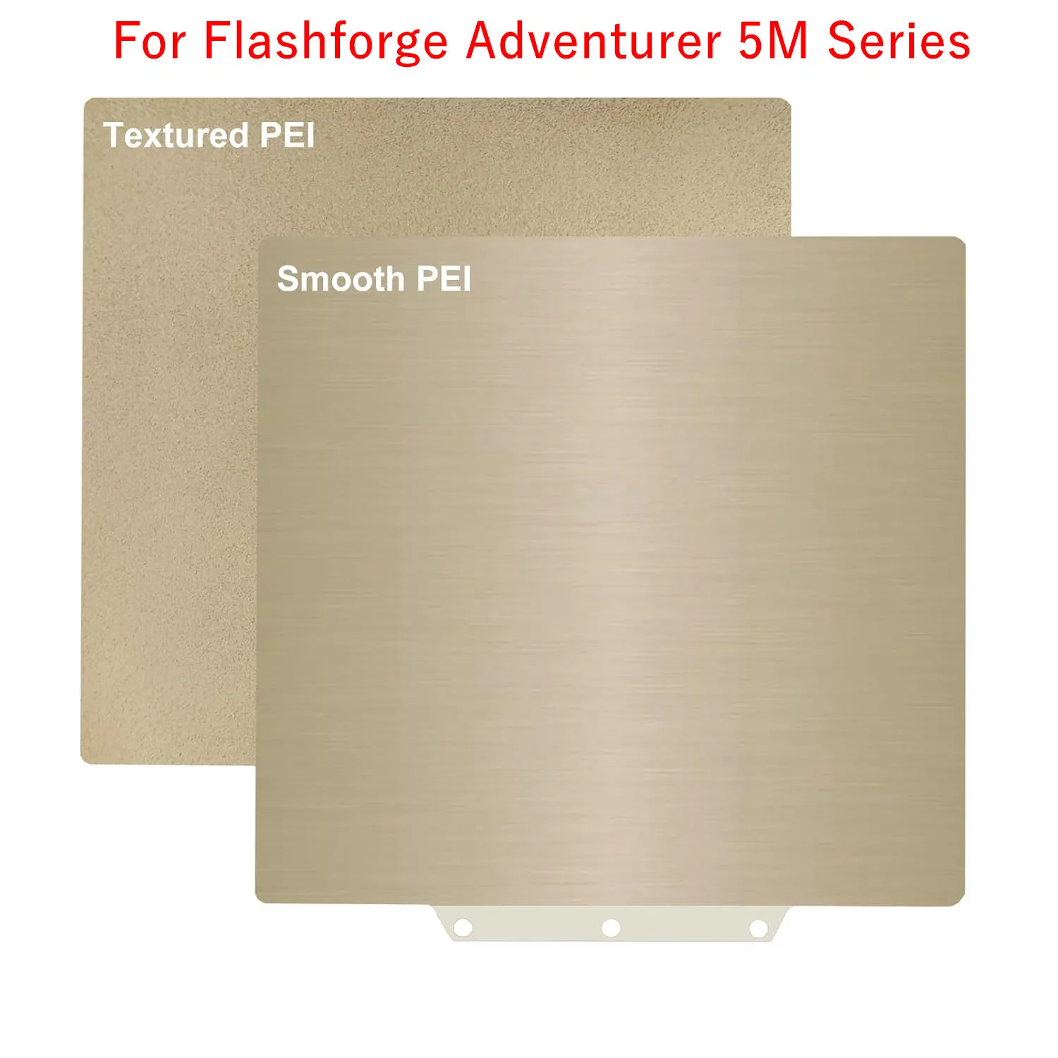 Glatte, strukturierte PEI-Bauplatte 235 mm für Adventurer 5M/5M Pro/AD5X Flexibles PEI-Blatt aus Federstahl, doppelseitiges Druckbett