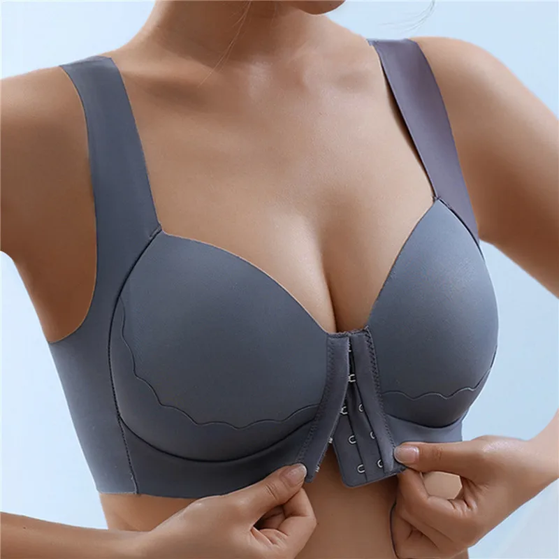 Bras Women Seamless Push Up Bra Front Closure Brassiere Vest Wireless  Underwear Adjustable Sports Bra Female - Bras - AliExpress