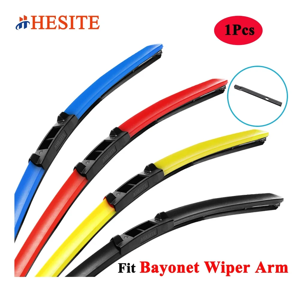 HESITE 다채로운 와이퍼 블레이드, 시트로엥 라다 엑스레이 미니 R56, R57, 피아트 오펠에 적합, 레드, 블루, 옐로우, 블랙, 14