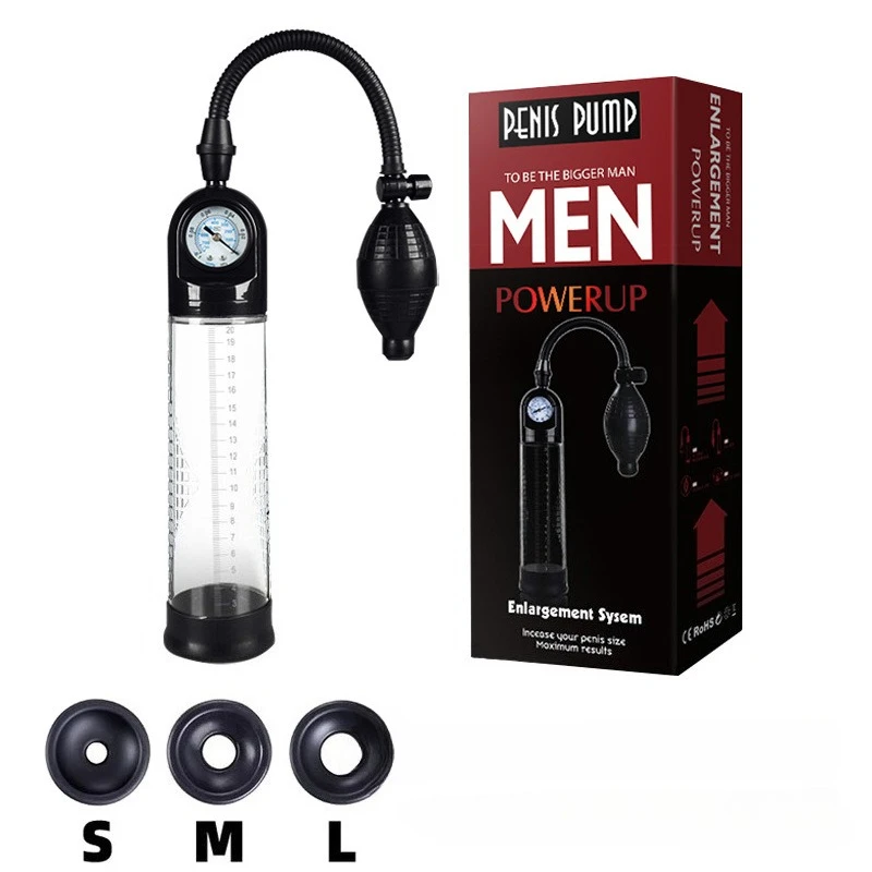 Pompa del pene Vuoto per Pompa Estensore Del Pene Miglioramento Maschile Erezione Cazzo Pomp Masturbatore Pene Resistenza Trainer Giocattolo Del Sesso per L'uomo