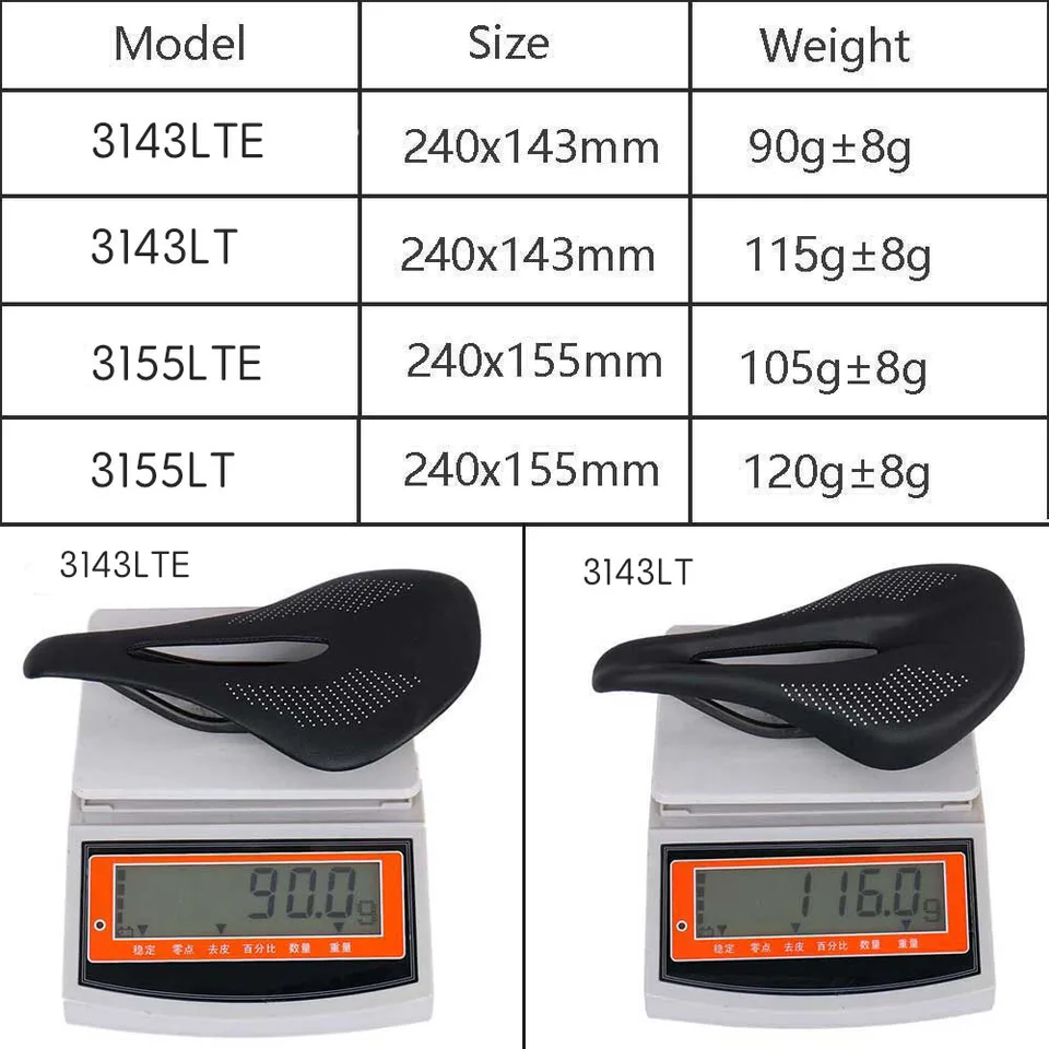 Selle creuse en fibre de carbone, respirante et confortable, adaptée pour les vélos