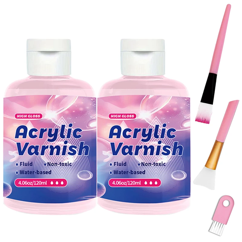 Acrylic Varnish 120ML High Gloss Finish Protective Clear Coat
