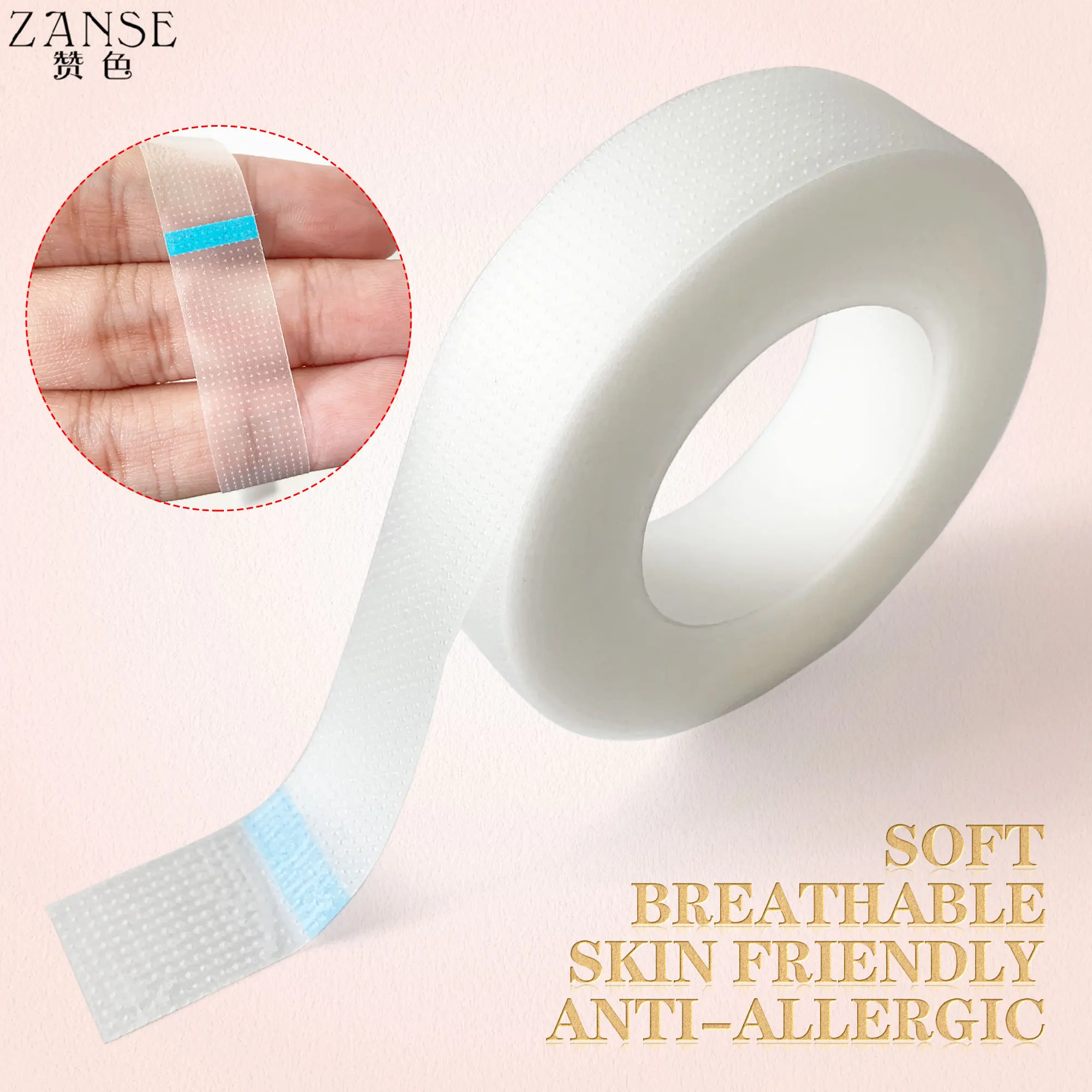 20Rolls Eyelash Tape PE Eyelash Extension Paper Tape Breathable PE Adhesive Patches Under Eye Pad Grafting Tapes Wholesale