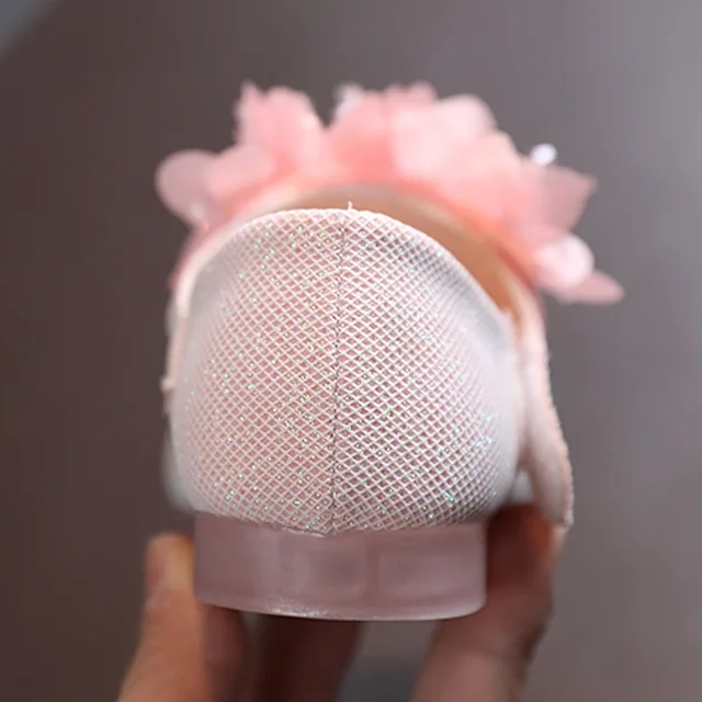 Scarpe Da Principessa Per Bambine - Ballerine Con Fiori, Tacco Basso, Suola Morbida Antiscivolo - Foto 14