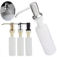 Kitchen Sink Soap Dispenser Brushed Soap Bottle Bathroom Manually Press Soap Bottle Kitchen Accessories 300ML 1